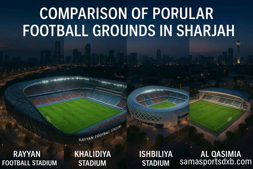 Comparison of Popular Football Grounds in Sharjah